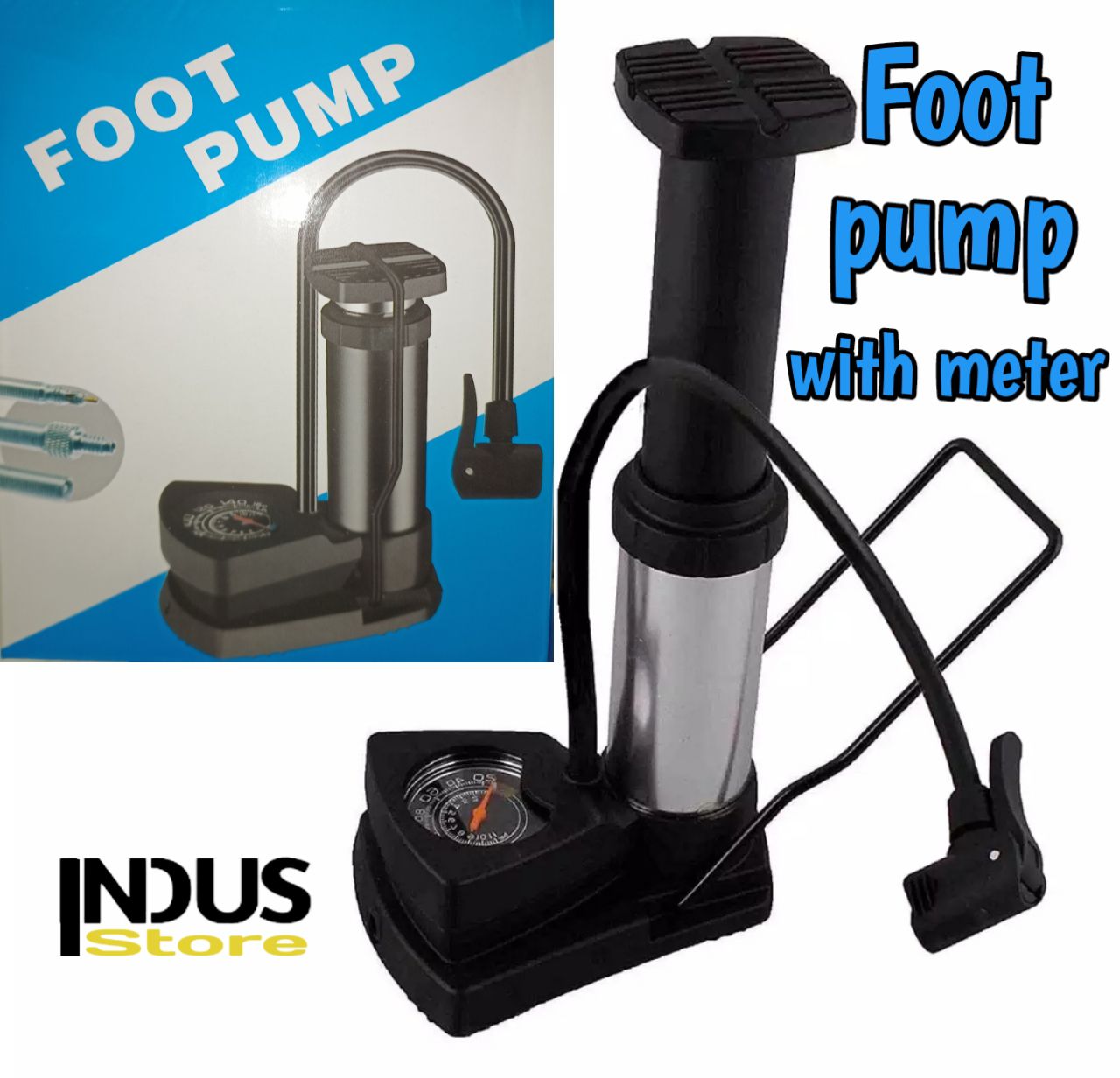 Foot Air Pump with Gauge